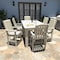 Highwood Usa Lehigh 7pc Rectangular Counter Height Outdoor Patio Furniture Dining Set 72 x 42 AD-ST7LH2CO4BA-WAE - alternate 2
